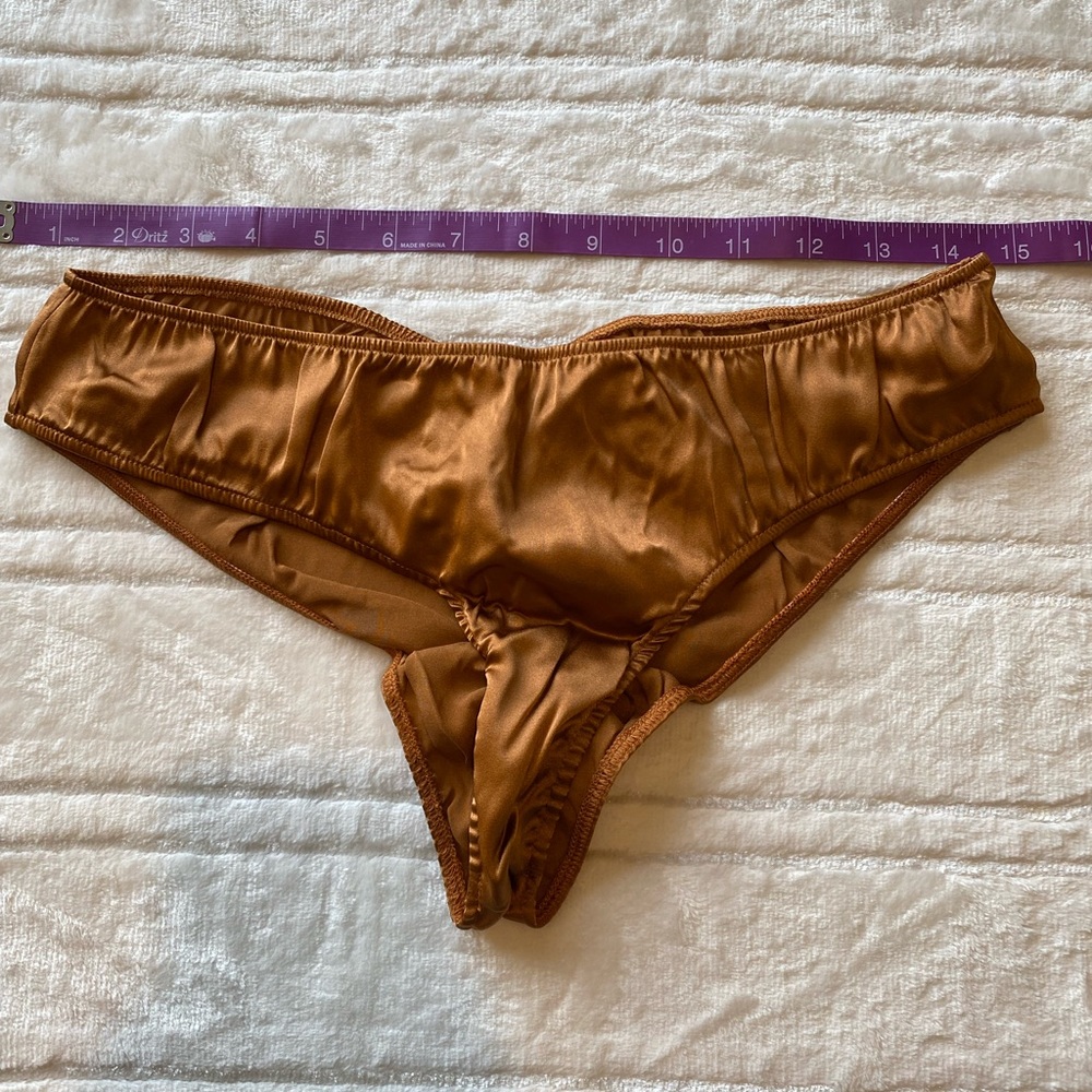 Zinke Bright lights panty gold Large NWT